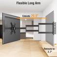 thumbnail image 4 of Soporte de pared para TV ELIVED de 42" con movimiento completo, 75x75-200x200 mm, 4 of 8
