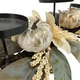 thumbnail image 6 of Northlight Dahlia and Pumpkin Fall Harvest Candle Holder Centerpiece - 21", 6 of 6