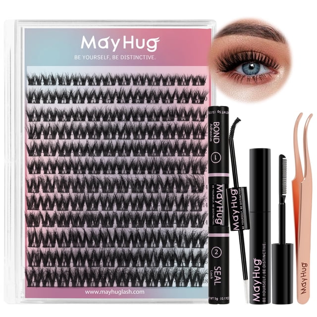 Kit de extensiones de pestañas Mayhug Lash Extension, 144 unidades, 3D