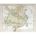 thumbnail image 2 of Old Map China 1870 Wall Mural by Wallmonkeys Peel and Stick Graphic (12 in W x 10 in H) WM151916, 2 of 4