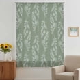 thumbnail image 2 of Dark Green Botanical Sheer Curtains 63 Inches Long, Pastoral Elegant Spring Floral Light Filering Curtains, Breathable Simi Curtain Privacy Drapes for Living Room Bedroom Lightweight Window Treatment, 2 of 9