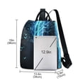 thumbnail image 3 of FORMRS Women's Travel Backpack Purse Anti-Theft Hidden Pockets Casual Shoulder Bag, Blue Tree, 3 of 7