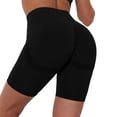 thumbnail image 2 of Qarigey Pantalones cortos de yoga Fitness Leggings Pantalones de entrenamiento Traje Correr Transpirable Moda Multiusos Gimnasio Mujer Negro Type2 NO2, 2 of 6
