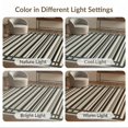 thumbnail image 7 of ODIKA 9'x12' Washable Area Rug Non-Slip, Chair-Friendly Farmhouse Horizontal Lines Doormat Varied Width Striped Border for Dining Room, Basement, Large Office, 7 of 7