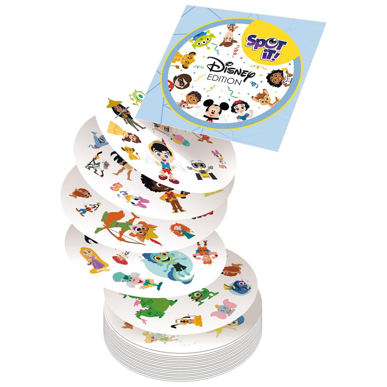 Asmodee - Zygomatic - Spot It! - Disney - Kids Game - Fun Family Game - for 2 to 8 Players - Ages 6 and up - Multilingual, Spot It! - Disney (ML)