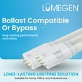thumbnail image 4 of LumeGen - LED PL-L Lamps | 22.5" Hybrid Type A+B | 5CCT Selectable 3000K–6500K | 3000 Lumens | 20W | Replaces Compact Fluorescent Light Bulbs | 2G11 Base | Ballast Compatible or Bypass | 2-Pack, 4 of 6
