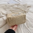 thumbnail image 3 of Bolsa bandolera con cadena de perlas de mensajero informal Moda simple para fiestas navideñas JShteea Para Estrenar, 3 of 9