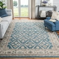 SAFAVIEH Sofia Jerrod Floral Bordered Area Rug, Blue/Beige, 8' x 10