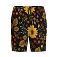 thumbnail image 4 of Gaeub Fall Sunflowers Leaves Printed Men's Short Pajama Pants, Lightweight Lounge & Sleep Bottoms Keep You Cool - 3X-Large, 4 of 9