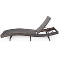 thumbnail image 7 of Patiojoy Patio Adjustable Rattan Chaise Lounge Chair Folding Reclining Wicker Chair White, 7 of 7