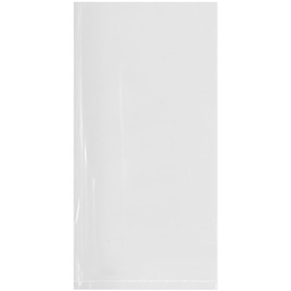 Plymor 4" x 8" (Pack of 500), 1.25 Mil Flat Open Clear Plastic Poly Bags