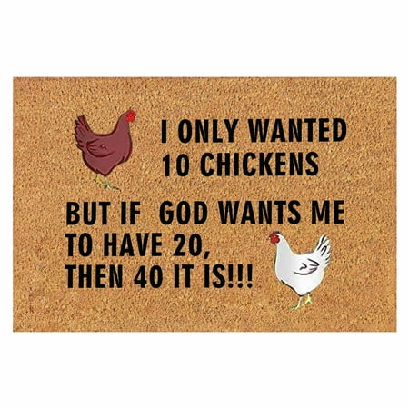 

AdXKenry Carpet Rake Fun Chick Thick Non Slip Fun English Floor Mat In Front Of The Door Anti Slip Entrance Mat Absorbent Bathroom Kitchen Mat 1PC