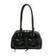 thumbnail image 2 of Bolso de hombro de piel sintética para mujer, con lazo y cierre de cremallera, estilo tote Negro, 2 of 9