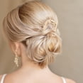 thumbnail image 2 of Unique Bargains 1 Pc Hair Pin U-shaped Texture Hair Hairpin for Women Dark Gold Tone, 2 of 5