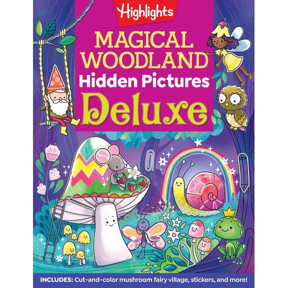 Magical Woodland Hidden Pictures Deluxe: 96 Pages of Magical Recipes, Crafts, Forest Puzzles and Stickers, Search for Mushrooms, Gnomes, Woodland Animals and More (Paperback)