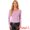 Pink, variant on DARING DIVA Women's Slim Fit Glitter Round Neck Crop Top XS Silver