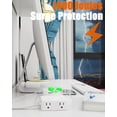 thumbnail image 4 of Adaptador de toma Power Strip WRXDMC de 2 a 3 clavijas, 8 AC, 4 USB, 4 of 6