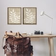 thumbnail image 2 of Stupell Industries Boho Botanical Leaf Silhouette Botanical & Floral Painting Brown Floater Framed Canvas Art Print Wall Art, 17 x 21, Set of 2, 2 of 9