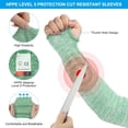 thumbnail image 3 of Cut Resistant Sleeve, Arm Safety Protectors Sleeves with Thumb Hole Level 5 Protection Forearm Guard, 3 of 5