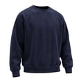 thumbnail image 7 of Horkkom Corduroy Shirt Men Solid Color Crew Neck Work Casual Shirts Long Sleeve Oversized Fall Shirt S, 7 of 7