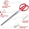 thumbnail image 4 of 14.5inch Long Snake Feeding Tweezers,Happon Snake Feeding Tongs,Reptile Feeding Tongs, Stainless Steel Feeding Tweezers for Ball Python Accessories Aquascape Maintenance, 4 of 8