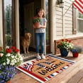 thumbnail image 4 of USA 250th Anniversary Alphabet Doormat, Patriotic 4Th of July Door Mats,Crystal Velvet Indoor Outdoor Rug with Letters,Decor for Home Entryway, Patio,23.6*15.7 In., 4 of 7