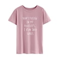 thumbnail image 4 of Xuanfei Women Don't Follow In My Footsteps Printed Short Sleeve T-Shirt, 4 of 7