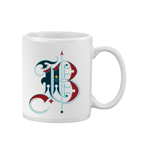 Gothic Initial B Design  Mug Unisex's -Image by Shutterstock