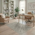 thumbnail image 2 of ODIKA Herringbone Vintage Interlocking Motif Minimalist Farmhouse Door for Dorm Room, Small Living Apartment, Stain Resistant Low Profile, 2 of 7
