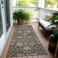 thumbnail image 6 of Addison Rugs Chantille Indoor/Outdoor Transitional Floral Chocolate Washable Runner Rug, 2'3" x 7'6", 6 of 6