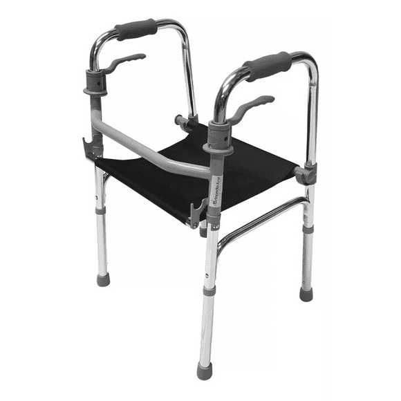 Andadera Con Asiento Magnimed Estructura De acero Altura ajustable Sistema plegable