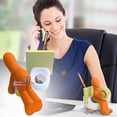 thumbnail image 2 of SHAR Office Supplies - Fun Tape Dispenser - Fun and Cool Office Accessory Holder with Tape Roll, Paper Clips, Sticky Notes and Pen Included (Orange), 2 of 5