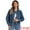Dark Blue, variant on Women's Vintage Casual Classic Denim Jacket S Deep Blue