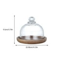thumbnail image 2 of Coffee Glass Dessert Plate and Storage Tray Made of Premium Glass for Parties Weddings Birthdays 13.5 Inch, 2 of 7