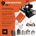 thumbnail image 2 of Plancha Sublimacion Combo 9 En 1 Prensa Trasferencia Calor Negro Skybrands SIN MODELO, 2 of 6
