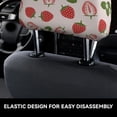 thumbnail image 4 of Kdxio Strawberries And Leaf Pattern Print 2 Piece Car Head Rest Covers Set Auto Front/Rear Seats Headrest Cover Universal Fit Most Cars,Sedan, SUV, 4 of 9