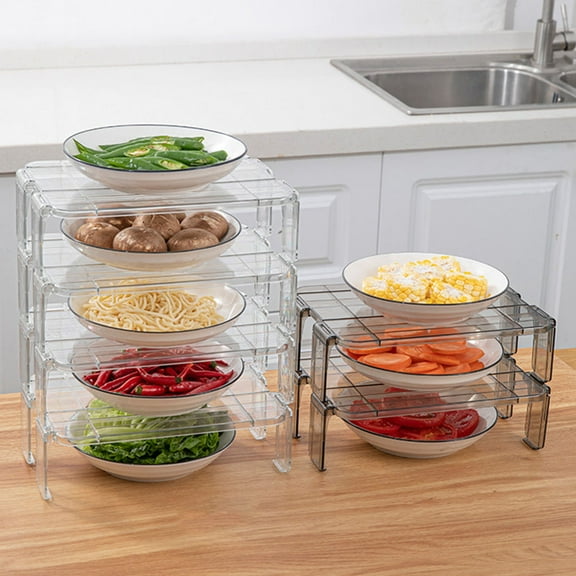 Masteelf 2 Pcs Stand Refrigerator Shelf Simple and Orderly Storage Rack 28X24X16CM