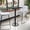 Black, variant on Emma + Oliver 24" Square Walnut Laminate Bar Table Top-18"RD Base/Foot Ring