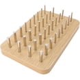 thumbnail image 3 of HUGFEGWE 36 Hole Wooden Pegboard for Finger Dexterity Iron Rods Fine Motor Skill Test Hand Grip Strength Training Wooden Counting Peg Board CJB91-100592, 3 of 9
