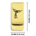 thumbnail image 2 of Stainless Steel Whale Tail Maori Symbol Classic Slim Money Clip Credit Card Holder, 2 of 2