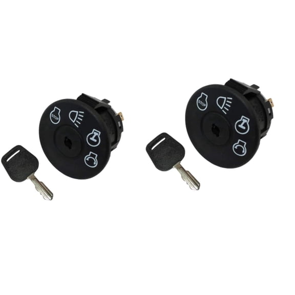APSMOTIV 2-Pack Ignition Switch with 2 Keys for L100 L105 L107 L108 L110 L111 L120 L130 Starter Switches with Key Starter Ignition Switch w/Keys fits 4 Key Positions w/Headlight