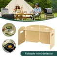 thumbnail image 5 of Yucurem Foldable Camping Gas Stove Windshield Portable for Camping Picnic Camping Kitchen Utensils (Khaki), 5 of 10