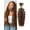 4/30, variant on 24" #27 Honey Blonde Deep Wave Human Braiding Hair Bulk, No Weft Curly Wet & Wavy Boho Braids Extensions, 100g Real Hair Bundles