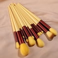 thumbnail image 6 of 13 piece foundation make-up makeup brush lip brush concealer eye shadow brush beauty makeup brush set - yellow, 6 of 6