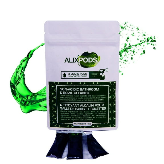 AlixPods Non-Acid Bathroom & Bowl Cleaner - 3 Pods