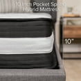 thumbnail image 6 of Emma + Oliver 10 Inch Foam and Pocket Spring Firm Mattress, King in a Box, 6 of 12