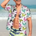 thumbnail image 5 of Picia Funny Chicken Gentle Cotton Regular Fit Short Sleeve Casual Hawaiian Shirt for Men-XX-Large, 5 of 9