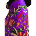 thumbnail image 6 of Women'S Skirt Midi Skirt Tropical Plant Print Pink Zipper A-Line Long Skirts Spring Summer Skirt Floral XL, 6 of 9