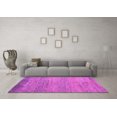 thumbnail image 3 of Ahgly Company Indoor Square Oriental Purple Modern Area Rugs, 3' Square, 3 of 4