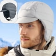 thumbnail image 4 of Winter Warm Ski Hat, Winter Warm Waterproof Ear Flap Down Hat for Hunting Camping Motorcycling, 4 of 5